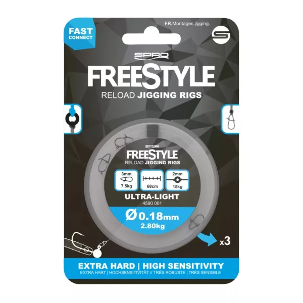 Spro FreeStyle Reload Jig Rig 0.28mm predvezani trnek