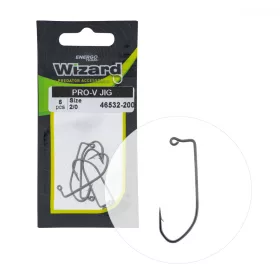 Wizard Pro-V Jig Z ušesom in brado 2/0 Spining-offset trnek
