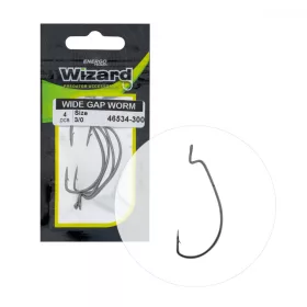   Wizard Wide Gap Worm Z ušesom in brado 3/0 Spining-offset trnek