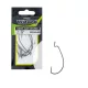 Wizard Wide Gap Worm Z ušesom in brado 4/0 Spining-offset trnek