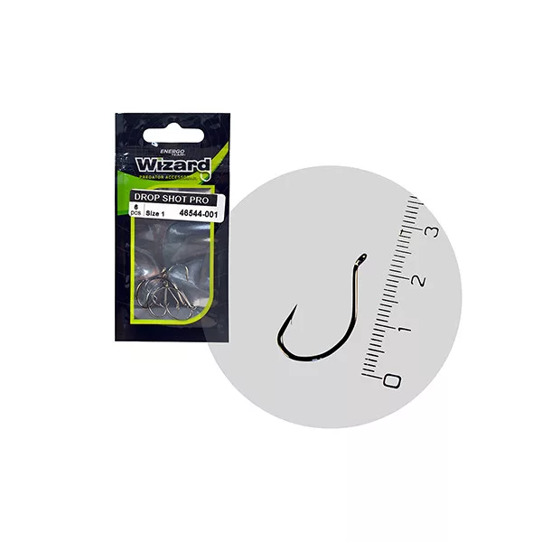 Wizard Drop Shot Pro Z ušesom in brado 2 6 kos Spining-offset trnek