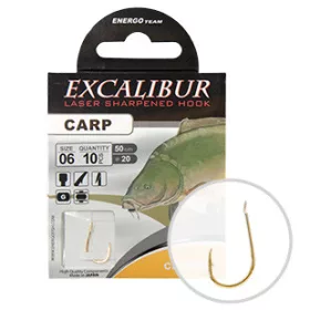 Excalibur Pleten kavelj Carp Classic, Gold št. 6
