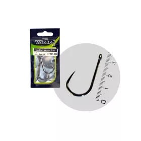   Wizard Catfish Worm Pro z očesom in z rožičkom 2/0 Trnek za soma