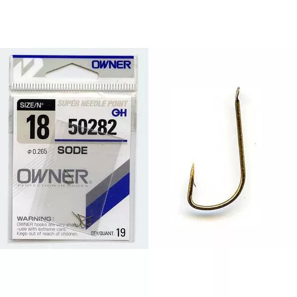 Owner Sode 50282 10 Trnek za mreno z bodico, s ploščato konico 14db