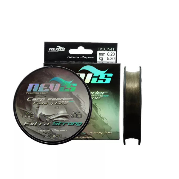 Nevis Carp Feeder 350m 0.18mm Monofilamentna glavna vrvica-Zelena