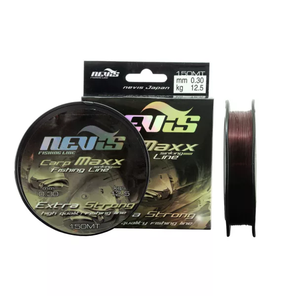 Nevis Carp Maxx 150m 0.25mm Monofilamentna glavna vrvica-Rjava