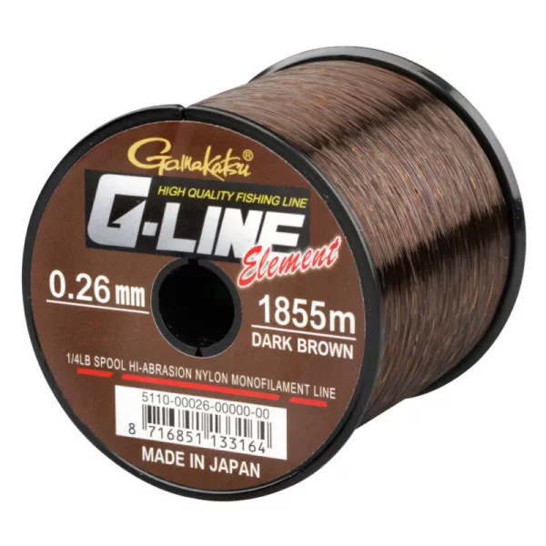 Gamakatsu G-line Element Rjava 755m 0.40mm Monofil glavna vrvica-Rjava