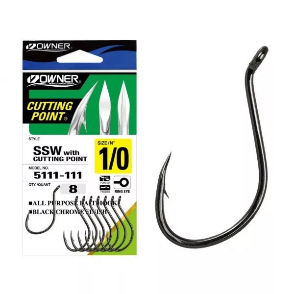 Owner Cut SSW 5111 9/0 Barbiran, Očko Bojli trnek 3 kosi