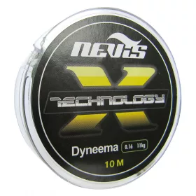 Nevis Technology 10m 0.25mm Pletena predvrvica-Siva