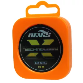 Nevis Technology 10m 0.22mm Pletena predvrvica+Shramba-Siva