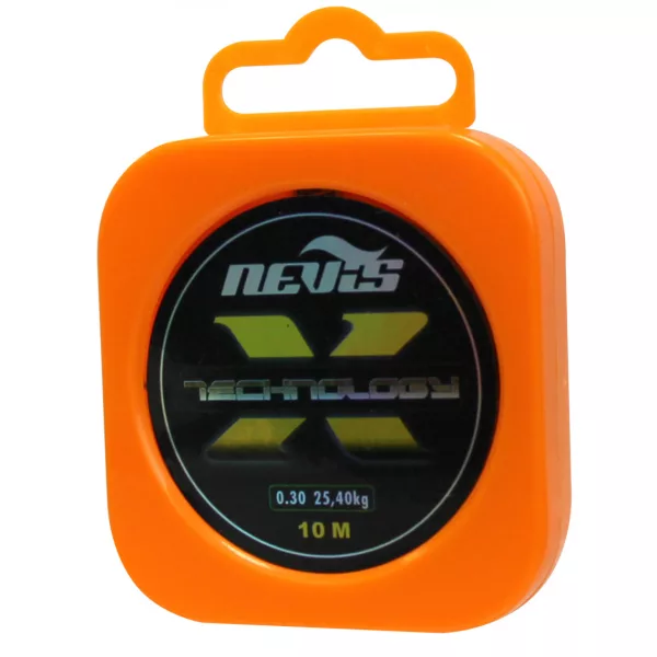 Nevis Technology 10m 0.22mm Pletena predvrvica+Shramba-Siva