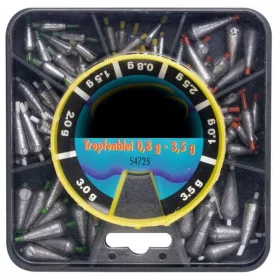  CHAMPION KOMPLET KAPLJIC III. 1,5-6,0GR.35DB - Komplet uteži - Kapljasta utež