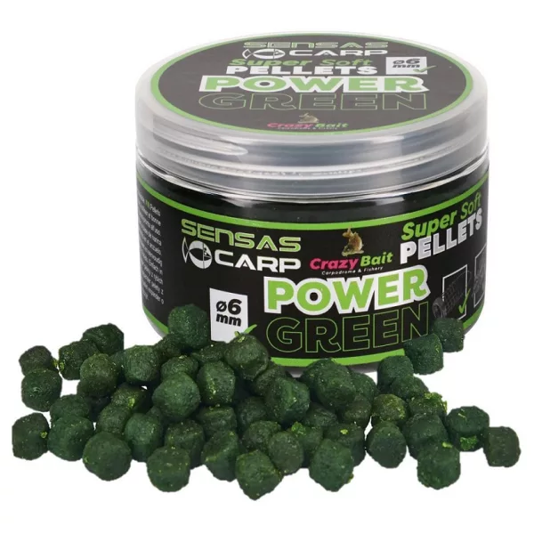 Sensas Super Soft Power Green 4mm Kaveljni pelet 60gr