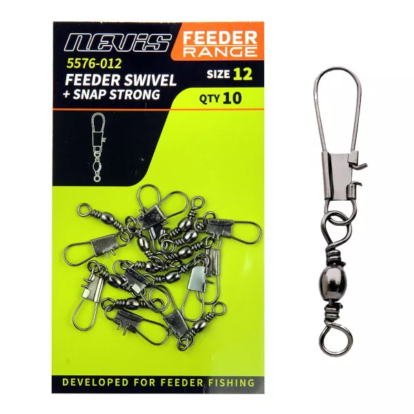 Nevis Feeder Vrtljiva Sponka 16-os 10db
