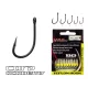 Carp Academy Teflon Hook XS-1 Črna 2 10 kosov/paket Ušesna Bodljikava Bojli kavelj