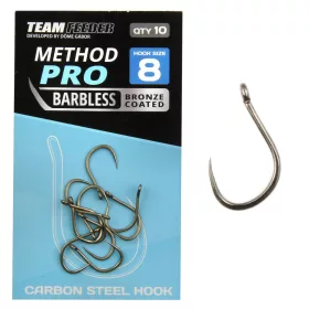   Team Feeder By Döme TF Method Pro 6 Brez brade, Z ušesom Feeder Kavelj 10 kosov