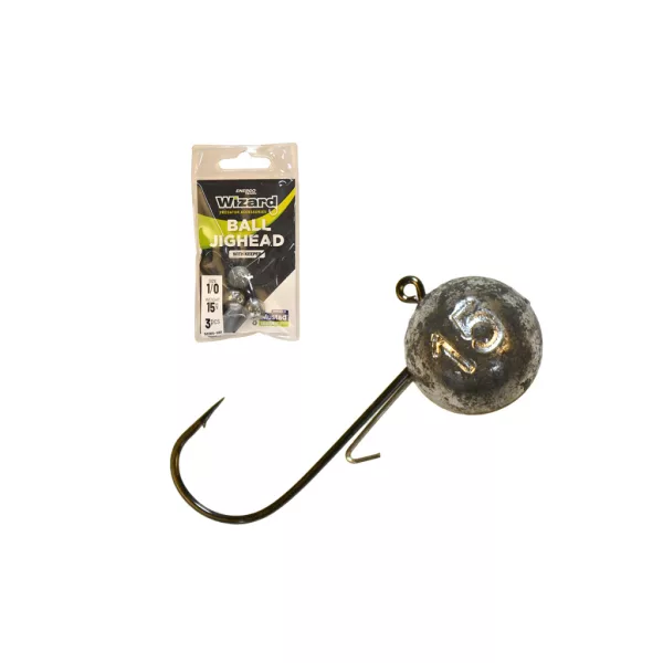 Wizard Ball Jig Head 1 10gr Jigfej Kampóval 3db