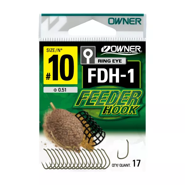 Owner FDH-1 14 Kljuka za feeder z ušesom in brado 17 kos