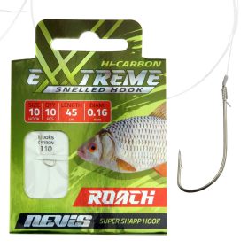   Nevis 12 z brado, z ploščico 45cm 0,14mm monofilament predvezan kavelj za orado 10 kos