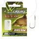 Nevis 14 z brado, z ušesom 45cm 0,12mm monofilament predvezan kavelj za orado 10 kos