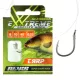 Nevis 6 z brado, z ušesom 40cm 0,25mm monofilament predvezan krapolovski kavelj 10 kos
