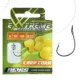 Nevis 6 z brado, z ušesom 40cm 0,25mm monofilament predvezan krapolovski kavelj 10 kos