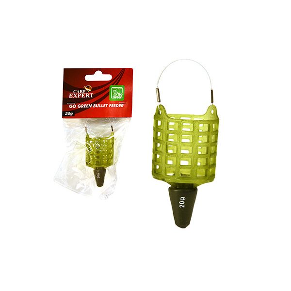 Carp Expert Go Green Bullet 40gr Feeder stranska košara