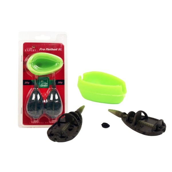 Carp Expert PRO Method XL Košara s polnilom Go Green 50 + 50g