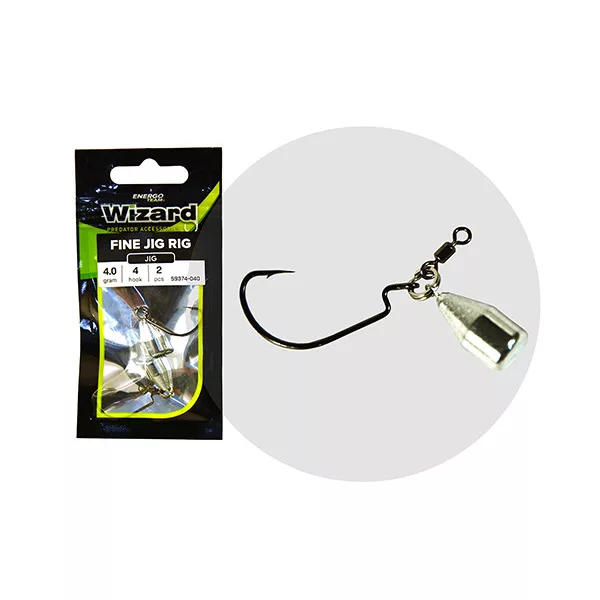 Wizard Fine Jig Rig 2 8gr Offset montaža 2kos