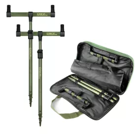   CARP ACADEMY Komplet držal za palice Black Carp 2-delni 40-60cm/25cm Komplet palic za zabijanje