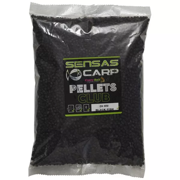 Sensas Black Fish Club Peleti 4mm Krmni peleti 10kg