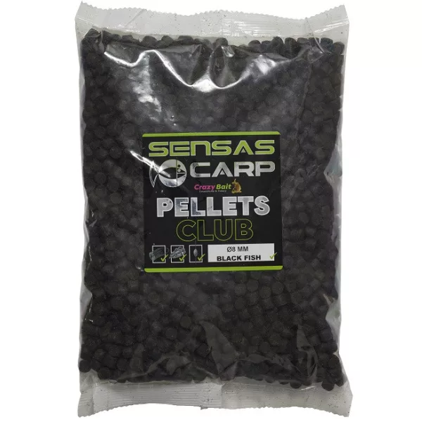 Sensas Black Fish Club Peleti 8mm Krmni peleti 1kg