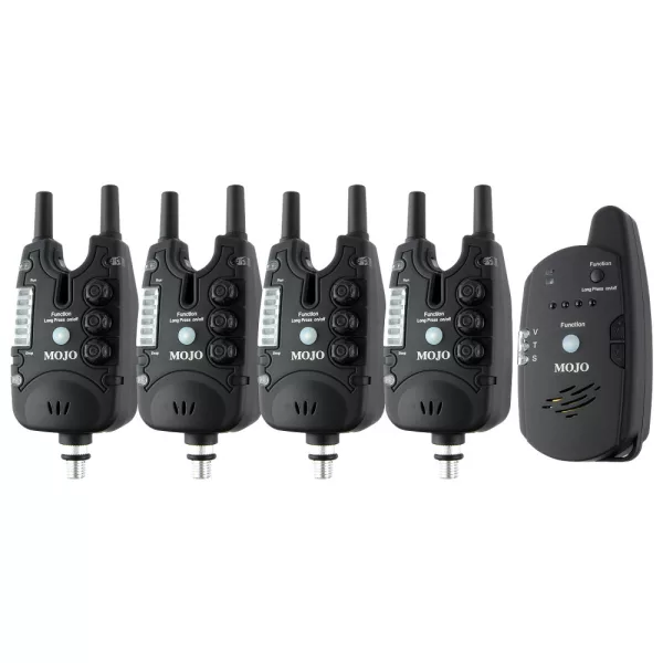 Carp Academy Mojo XTI električni indikator ugriza 4+1 set