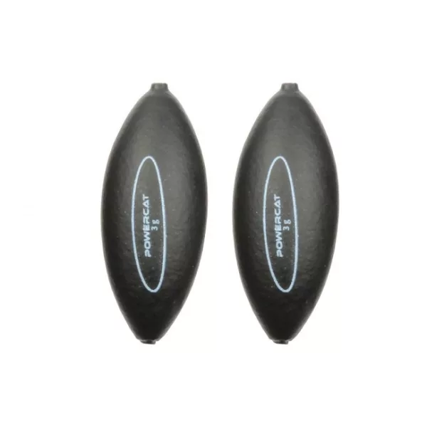 Nevis Powercat Micro U-Float 1,5gr Črna Plovec za roparice 2 kos