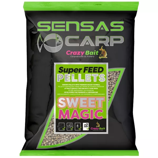 Sensas Super Feed Pellets Sweat Magic 2mm Peleti za krmljenje 700gr
