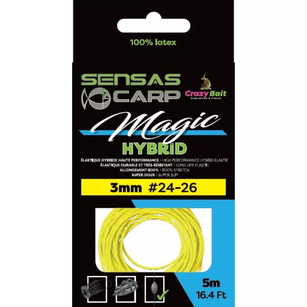 Sensas Magic Hybrid 3,5mm 5m Hibridna Elastika za Palice