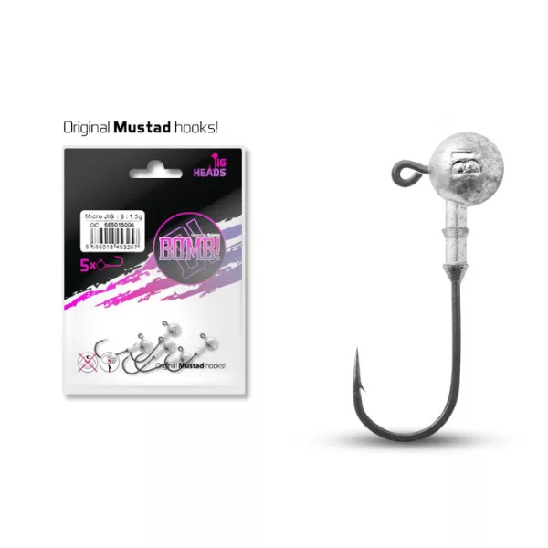 Delphin BOMB! JIG glava 10/0 - 60gr - 5db