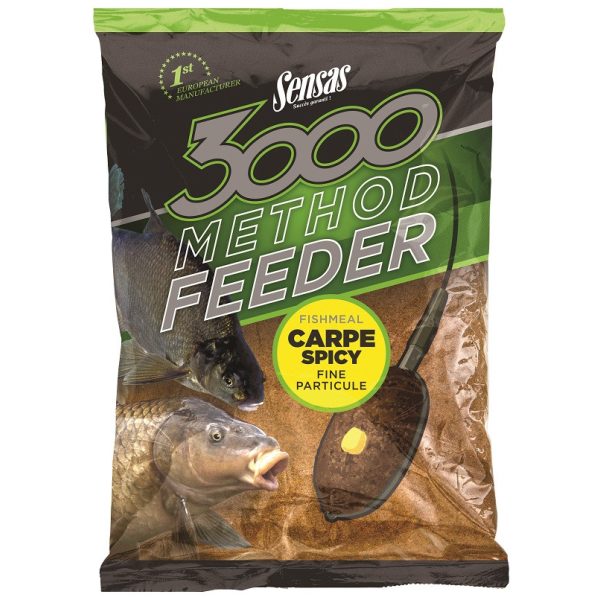 Sensas 3000 Method Carp Spicy Krmilna mešanica 1kg
