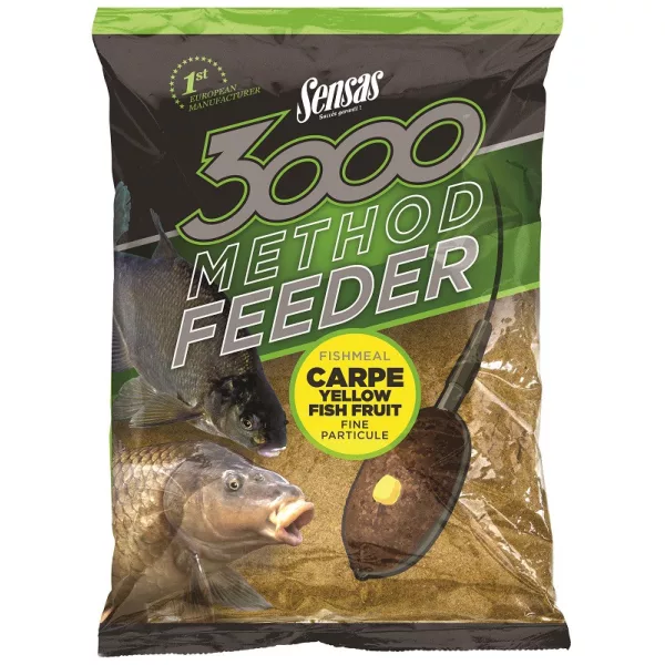 Sensas 3000 Method Carp Yellow Krmilna mešanica 1kg
