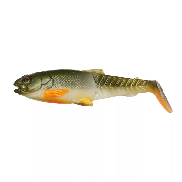 Savage Gear Craft Cannibal Paddletail Plastična vaba 8,5cm 7gr Olive pearl Hot orange