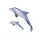 EnergoTeam The Bottlenose Dolphin Grey 55cm Ribja Blazina