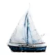 EnergoTeam Sailboat 33x30cm Blazina