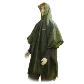 Outdoor PVC Poncho Olive Dežni plašč M