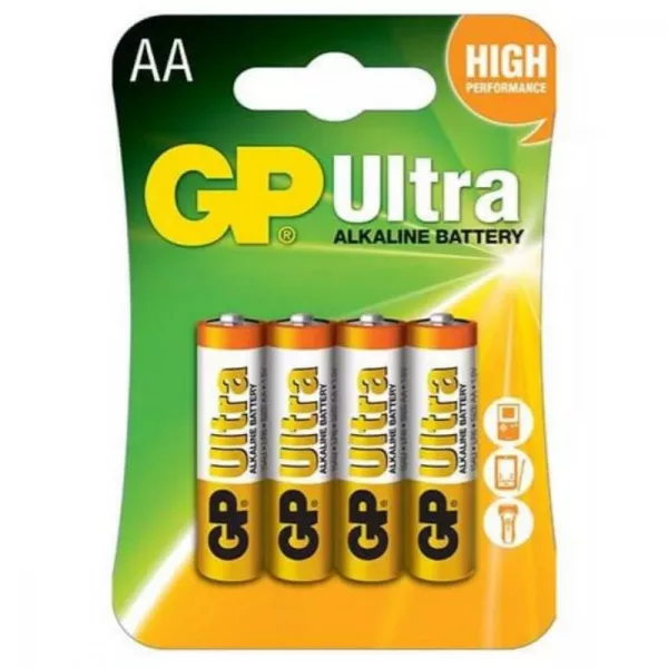 Gp Ultra alkalna AA baterija 15Au (Lr6) Bl/4 (B1921,Gp15Au-C4)