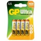 Gp Ultra alkalna AA baterija 15Au (Lr6) Bl/4 (B1921,Gp15Au-C4)