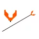 Carp Expert Podpora za Palico v Obliki U Oranžna 45cm
