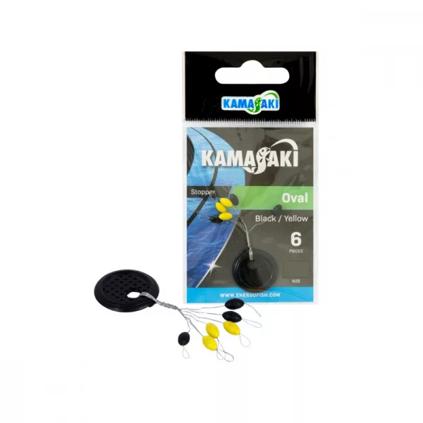Zamašek Kamasaki Ovalni Črna/Rumena M