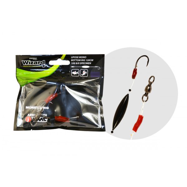 Wizard Monster Upose Mono Bottom Rig 8/0 10gr Specimen Sumcov predvez