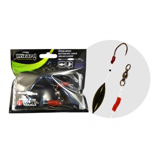 Wizard Monster Upose Mono Bottom Rig 9/0 30gr Klasičen Sumcov predvez
