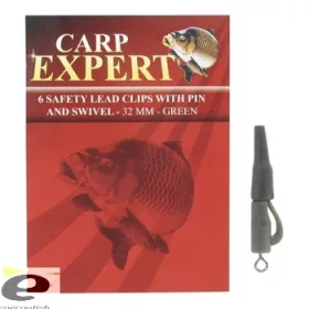 Carp Expert Nosilec svinca z ušesom Varnostni, Z vrtljivko